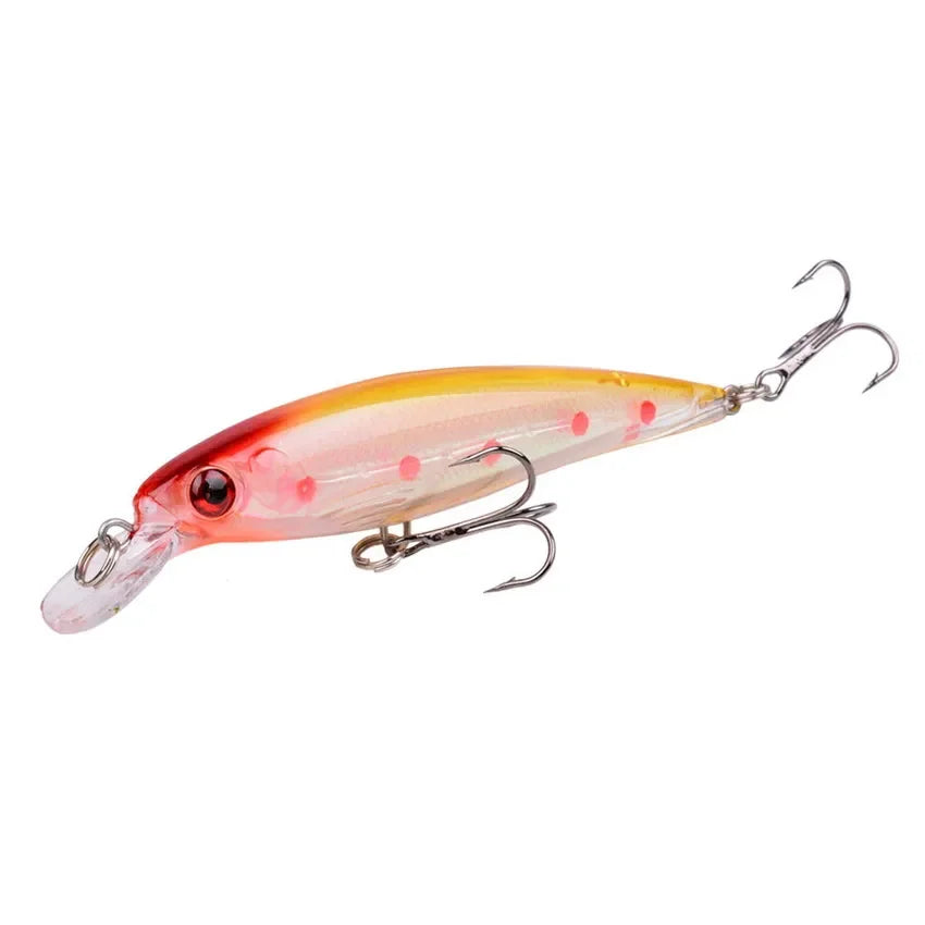 Leurre Pêche Minnow Laser 11cm 13g Poisson Nageur Crankbait Carnassier Brochet Perche Wobbler