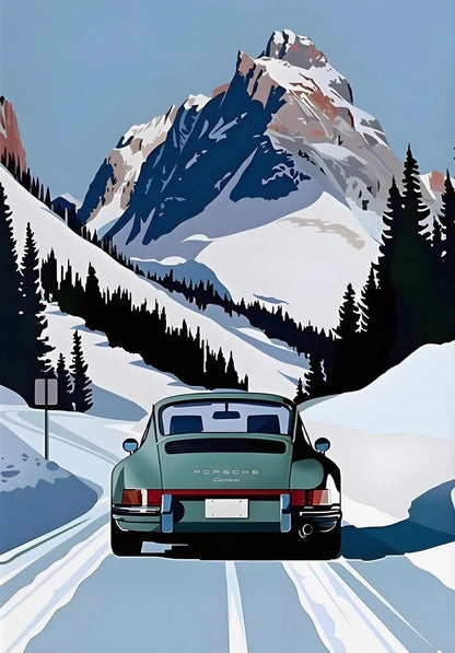 Affiche Classique Porsche 911
