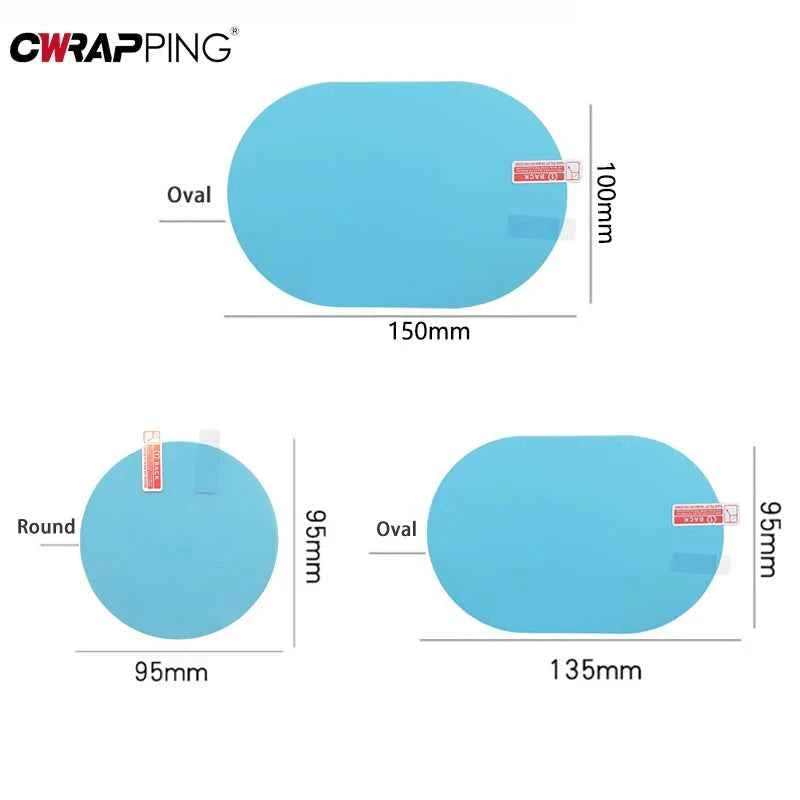 Film Anti-Pluie Rétroviseur Voiture - Protection Hydrophobe Transparent