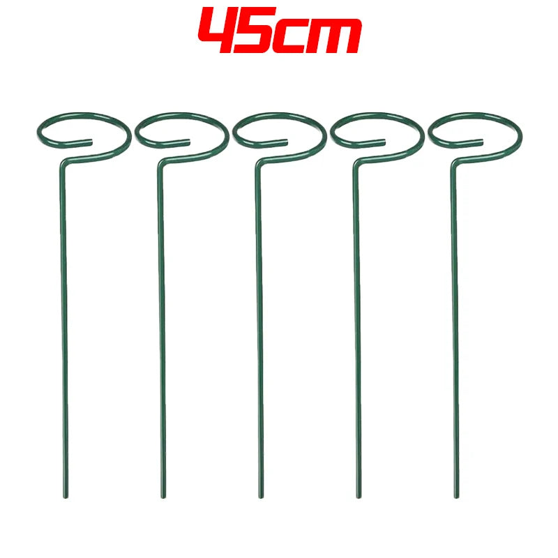 Tuteur Anneau Support Tige Plante Métal – 35 / 45 / 55 cm | Lot de 1, 3 ou 5