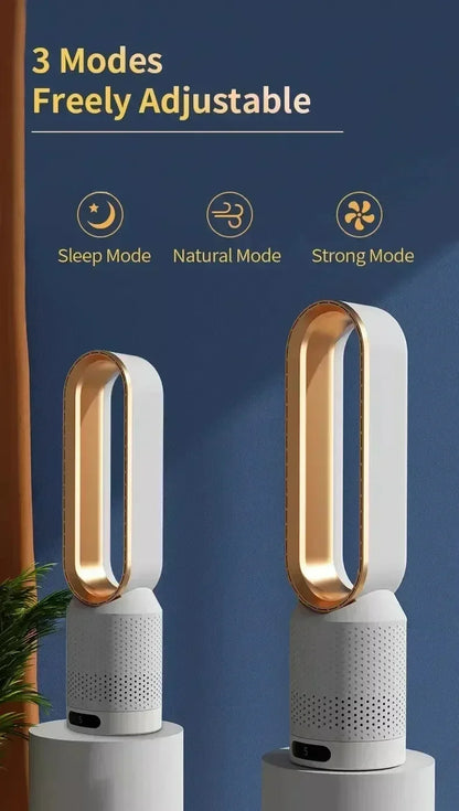 Ventilateur Colonne Sans Pale — Silencieux, Design & Sécurisé