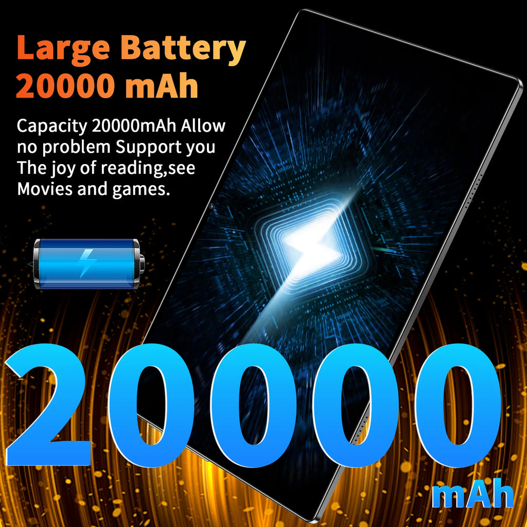 Tablette Android 14 - 10.36" 16GB RAM 1TB ROM, Snapdragon 8 Gen2, 5G, 20000mAh, 4K HD