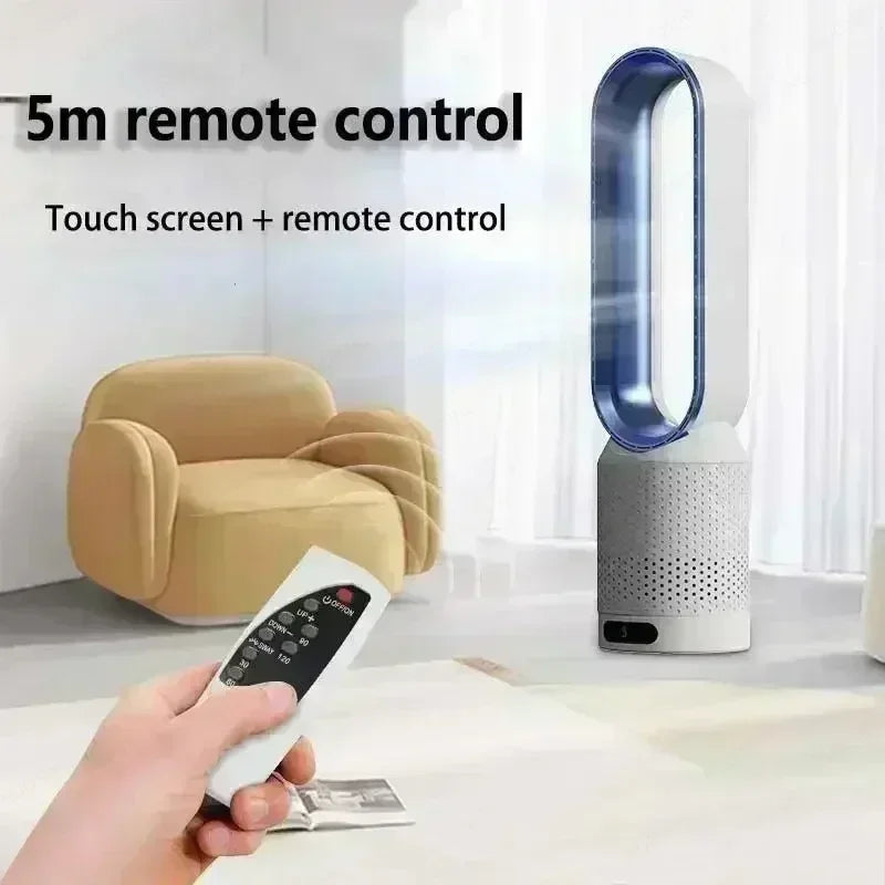 Ventilateur Colonne Sans Pale — Silencieux, Design & Sécurisé