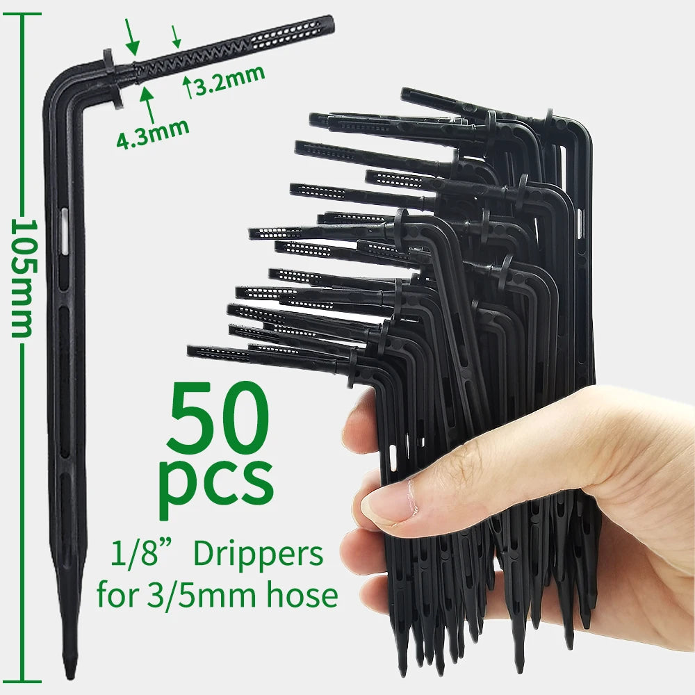 Kit d’Irrigation Goutte-à-Goutte 2 ou 4 Voies – Flèches Drip 3/5mm pour Pot, Jardin et Serre