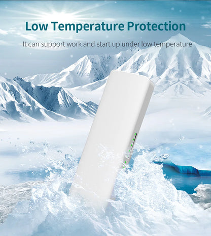 Pont WiFi CPE Extérieur Longue Portée 5-10 km – 5 GHz 300 Mbps | COMFAST CF-E312A