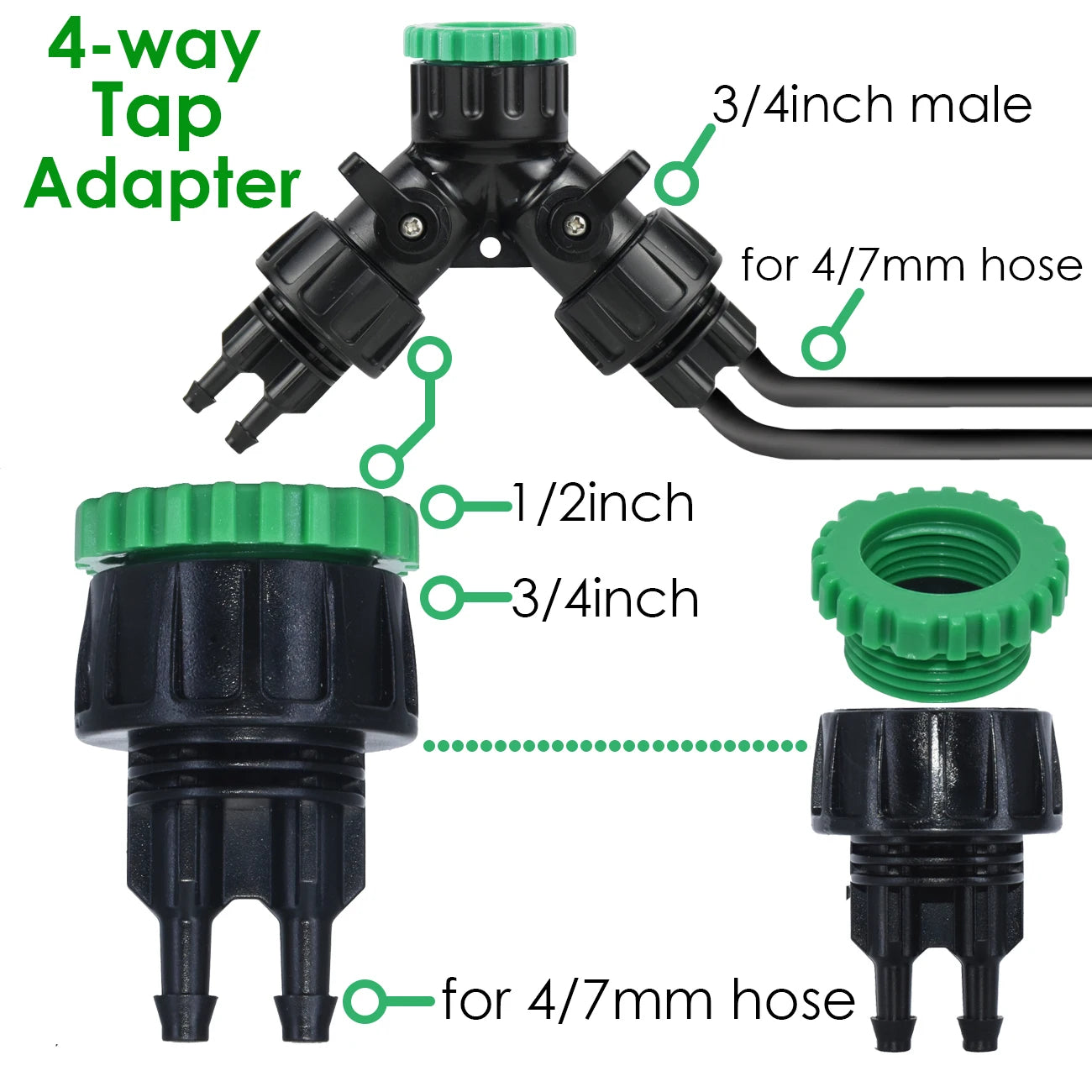 KESLA 5M-50M Automatic Watering Drip Irrigation System Garden Hose DIY Micro Drip Watering Kits w/ Adjustable Sprinkler Dripper