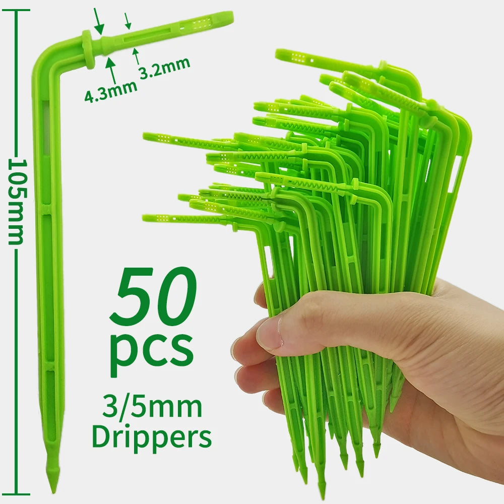 Kit d’Irrigation Goutte-à-Goutte 2 ou 4 Voies – Flèches Drip 3/5mm pour Pot, Jardin et Serre