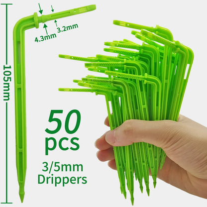 Kit d’Irrigation Goutte-à-Goutte 2 ou 4 Voies – Flèches Drip 3/5mm pour Pot, Jardin et Serre