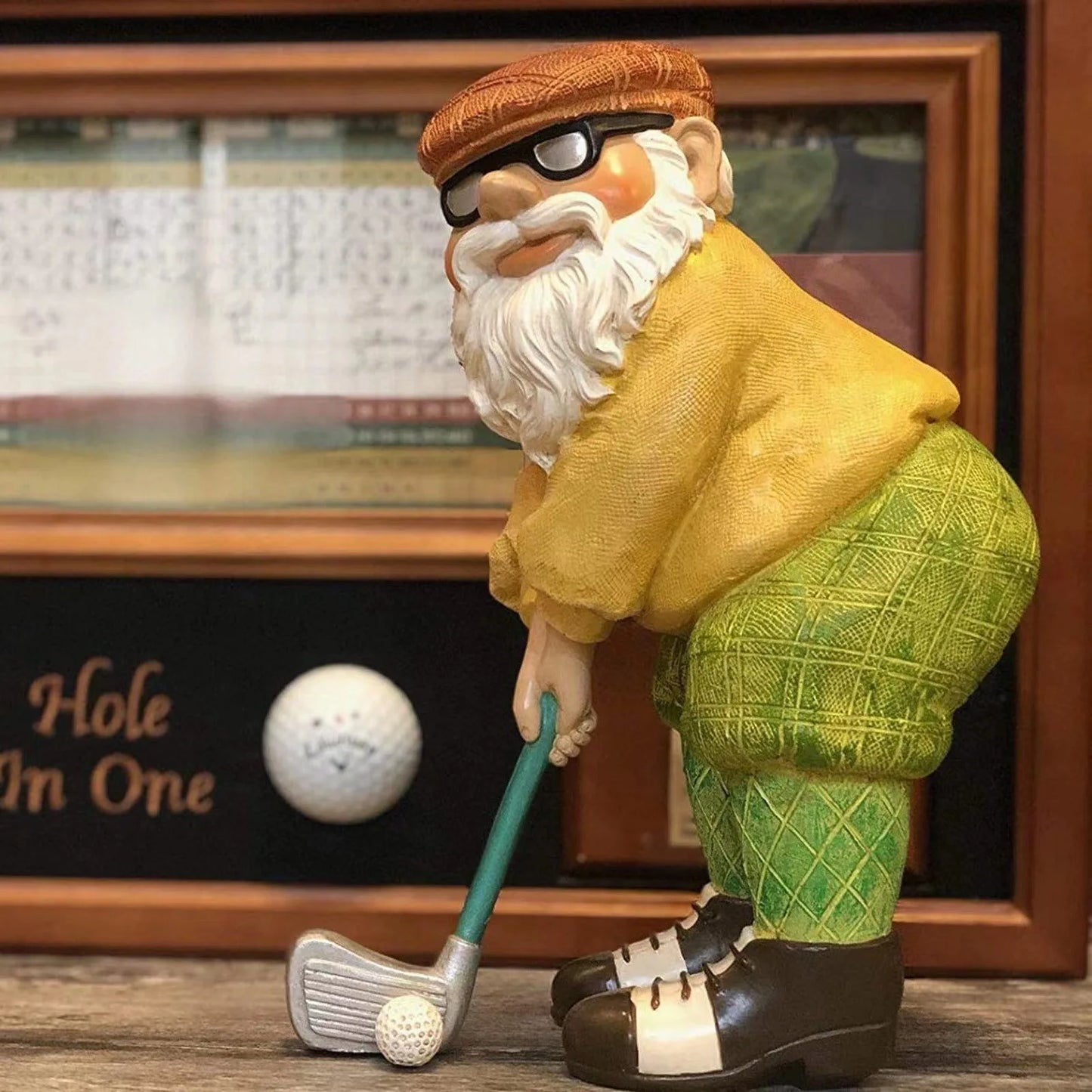Nain de Jardin Décoratif – Figurine en Résine pour Extérieur, Pelouse et Terrasse