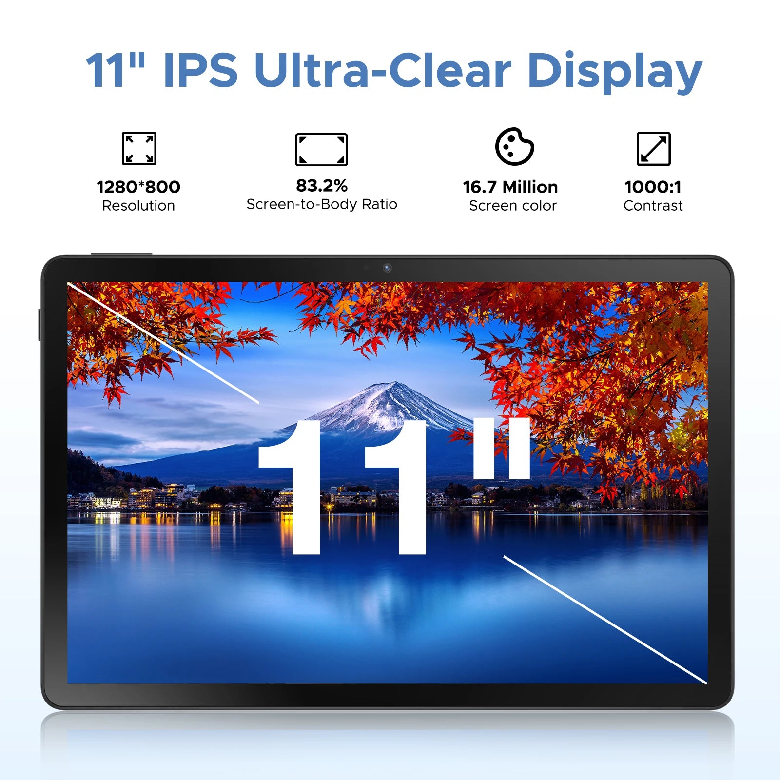 Tablette DOOGEE U11 Pro 11" Android 16 - 30GB RAM (6+24) + 256GB - Écran 90Hz - 8580mAh