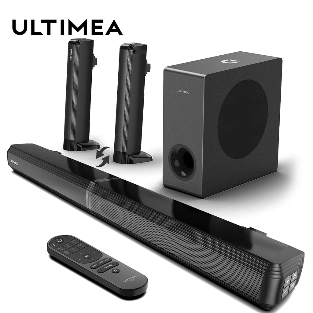 Barre de Son ULTIMEA 200W 4.1CH - Système Home Cinéma Bluetooth avec Subwoofer