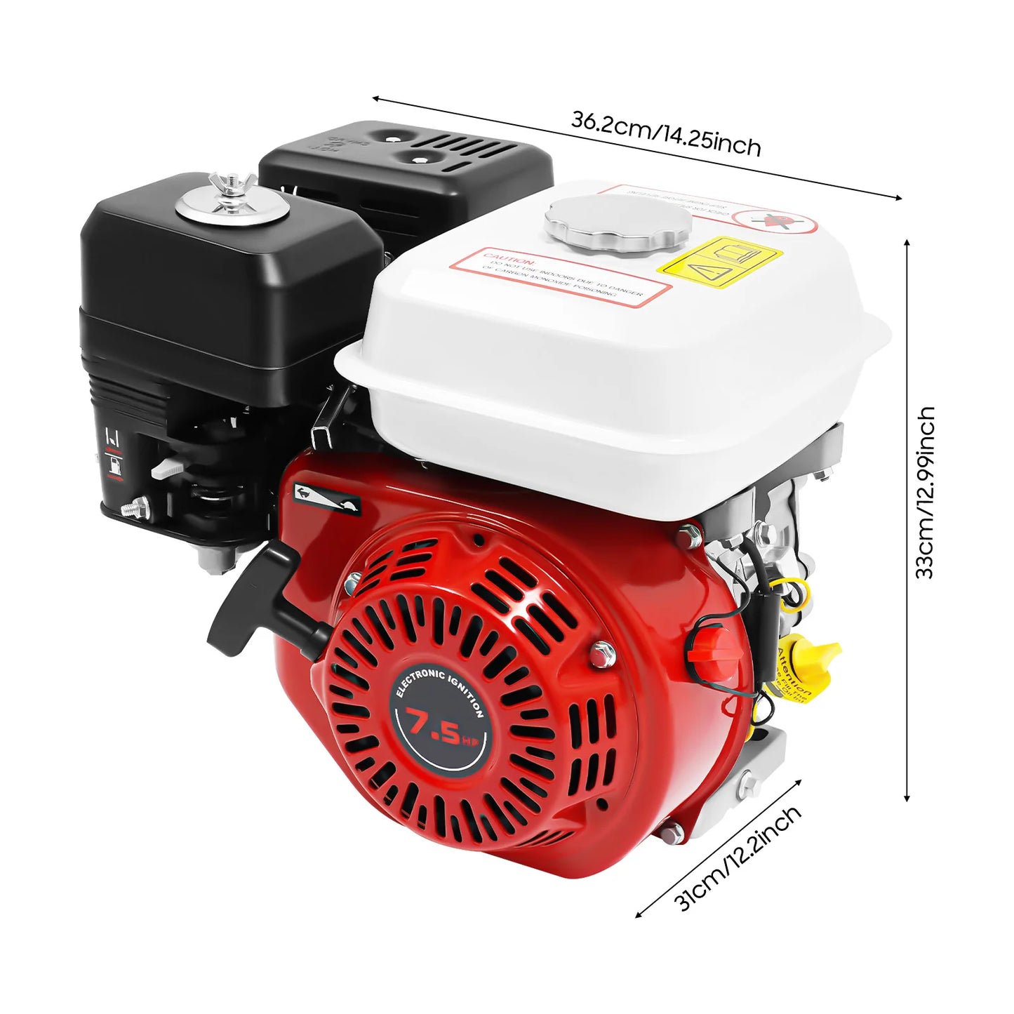 Moteur Thermique 4 Temps 212cc 7,5 CV – 3000W Vilebrequin 20mm | Générateur, Karting, Pompe