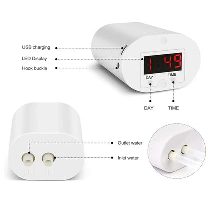 Contrôleur d'Arrosage Automatique Intelligent – Pompe Goutte-à-Goutte Rechargeable pour Plantes d'Intérieur (H2, H4, H8)