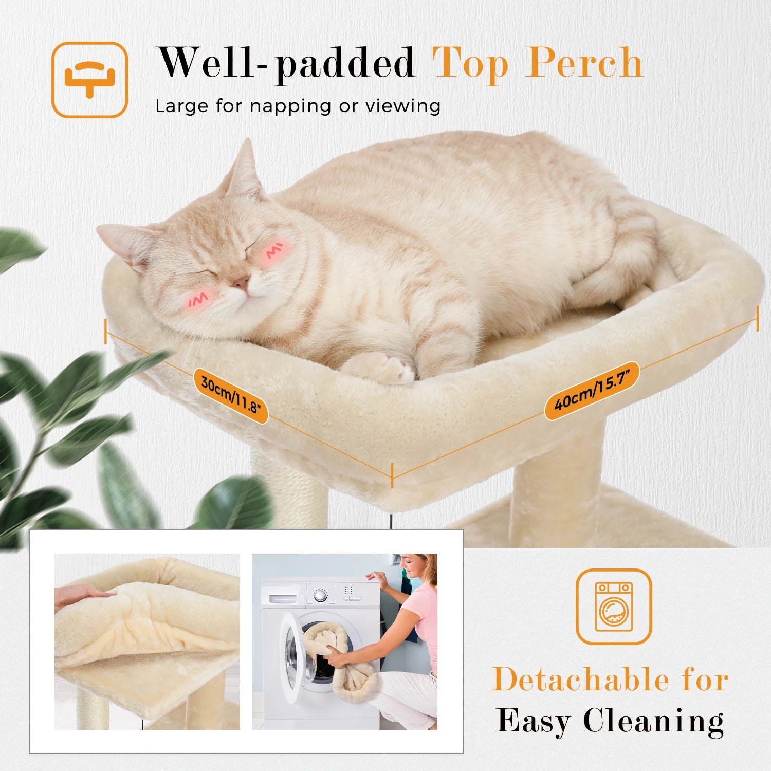 Arbre à Chat XXL Multi-Niveaux - Tour avec Griffoirs Sisal, 2 Niches, Jouets Intégrés