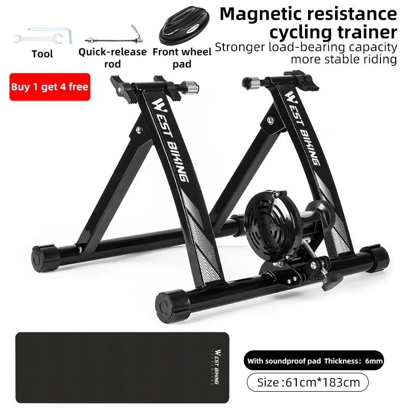 Home Trainer Vélo Route VTT - Rouleau Cyclisme Intérieur Entraînement Domicile