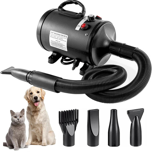 Sèche-Poils Professionnel 2200W pour Chien & Chat