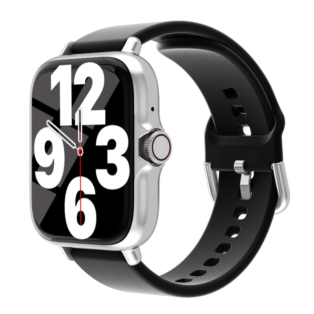 Montre connectée étanche de 1,83 pouce avec réponse aux messages et aux appels, suivi du sommeil, podomètre, notifications et fonctionnalités sportives. Compatible iPhone et Android. 