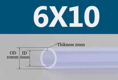Tuyau Silicone Alimentaire Transparent | Flexible Non Toxique 2 à 18mm - 1m ou 5m