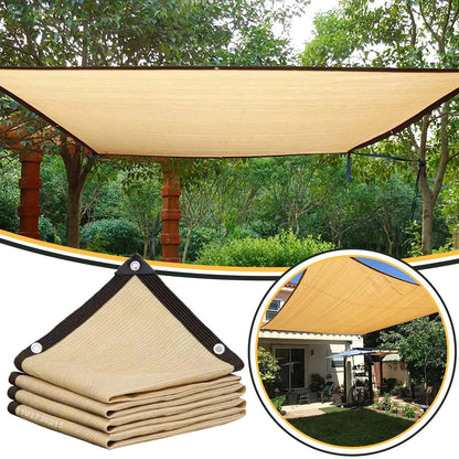Filet d’ombrage HDPE anti-UV 85-90% – Jardin, Terrasse, Pergola, Voiture | 4 couleurs