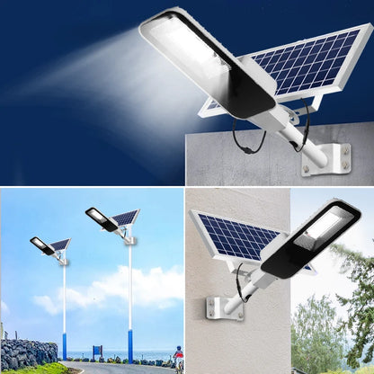 Lampadaire Solaire Extérieur 6000mAh – IP65, Télécommande, Détecteur de Mouvement