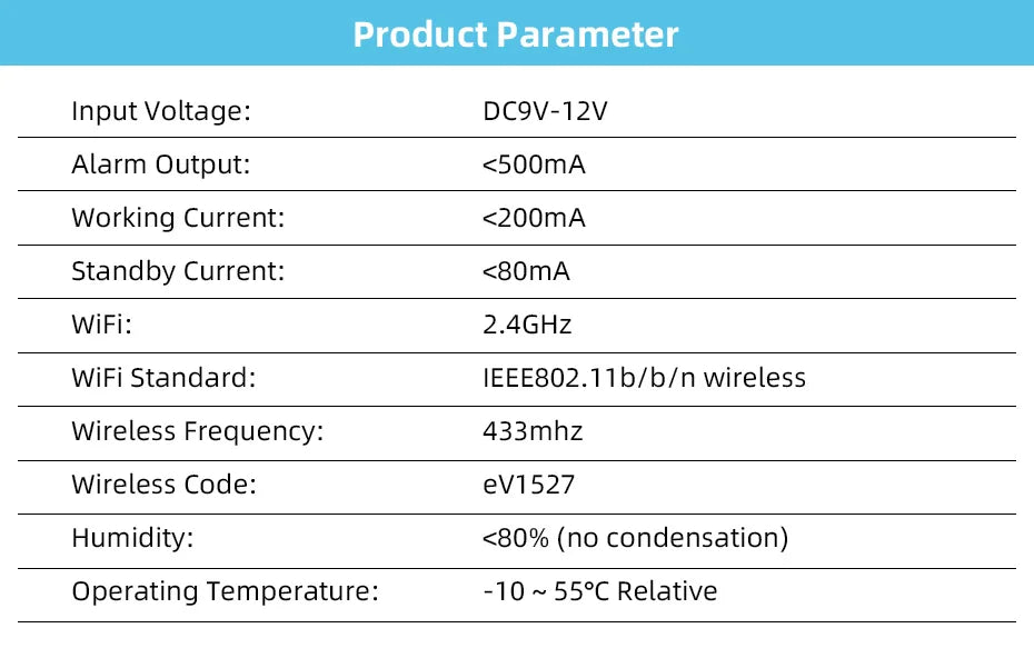 Sirène d'Alarme WiFi KERUI 110dB – Compatible Tuya, Alexa & Google Home, Détecteur de Mouvement