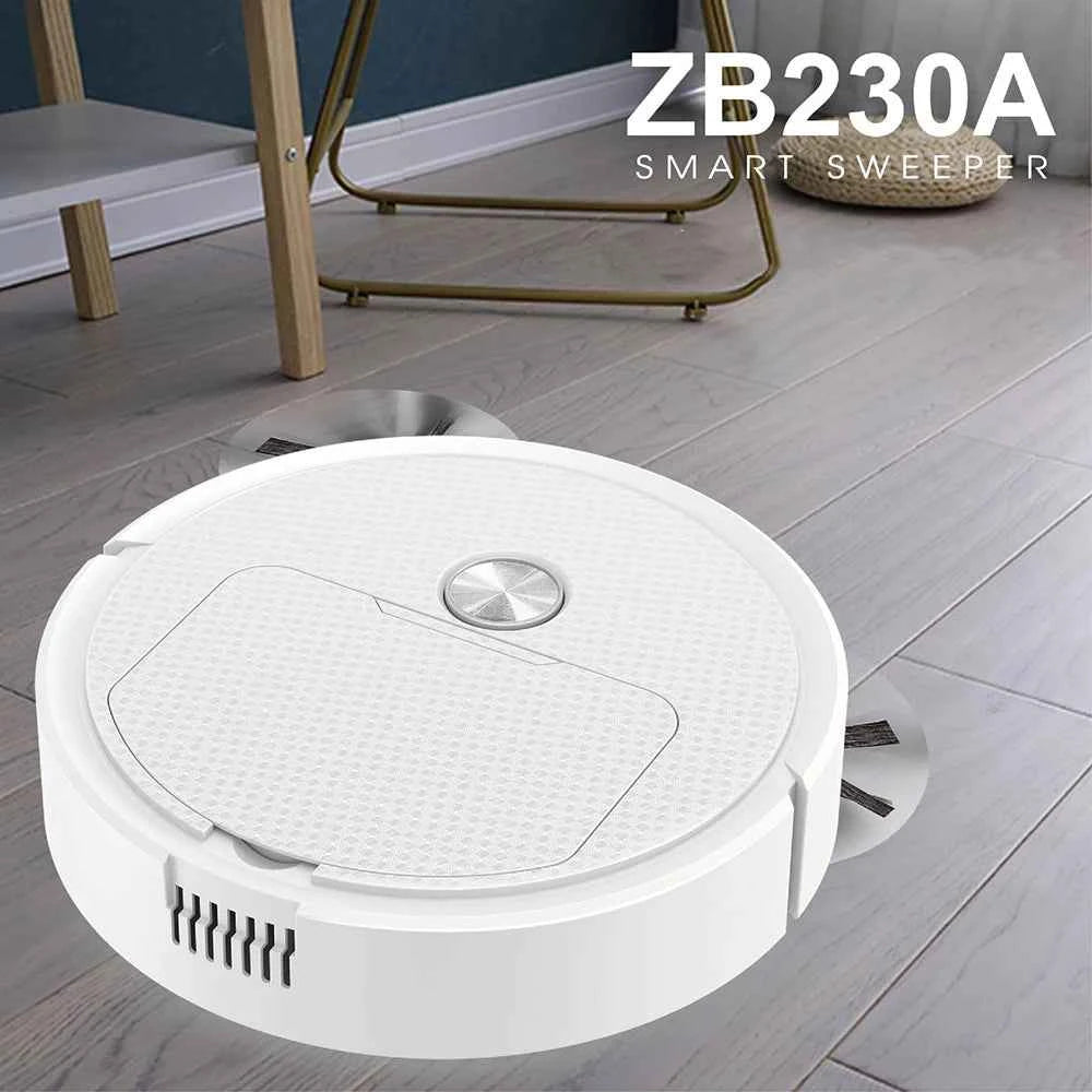Robot Aspirateur Intelligent 3-en-1 - Mini Balai Laveur Sans Fil pour Maison