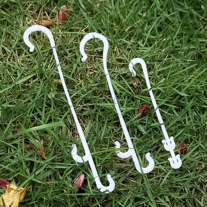 Crochets en J pour Plantes et Tomates – Attaches Réutilisables pour Treillage et Tuteurage (9,5 à 16 cm)