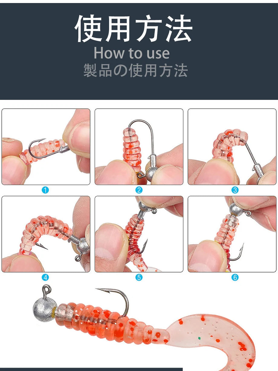 Tête Plombée Hameçon Pêche Jig Head 1g-28g Leurre Souple Carnassier Brochet Perche