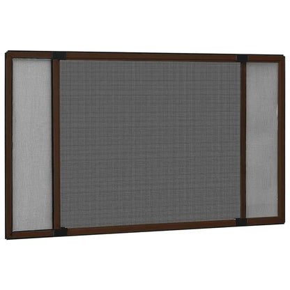 Moustiquaire Extensible pour Fenêtre vidaXL – Cadre Aluminium, (75-143)x50 cm, Sans Perçage