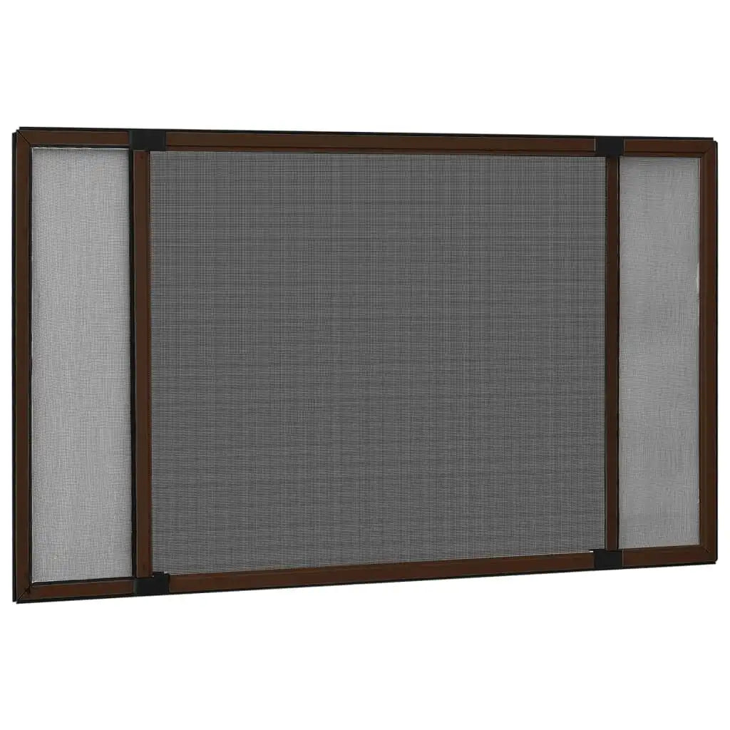 Moustiquaire Extensible pour Fenêtre vidaXL – Cadre Aluminium, (75-143)x50 cm, Sans Perçage