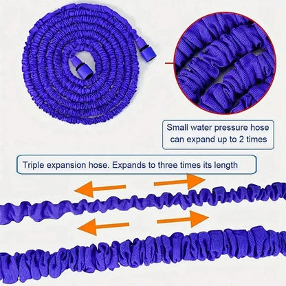 Tuyau d'Arrosage Extensible avec Pistolet Haute Pression 7 Modes