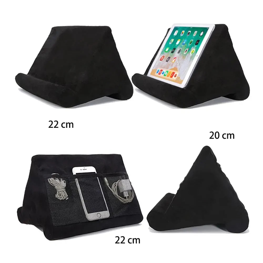 Support de tablette en mousse avec coussin pour iPad, Samsung, Huawei et Xiaomi, support pour téléphone portable, support de lecture multi-angles 