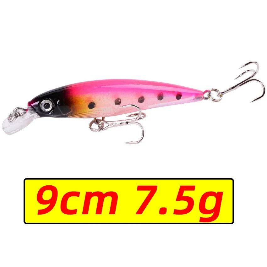 Leurre Pêche Minnow Laser 11cm 13g Poisson Nageur Crankbait Carnassier Brochet Perche Wobbler