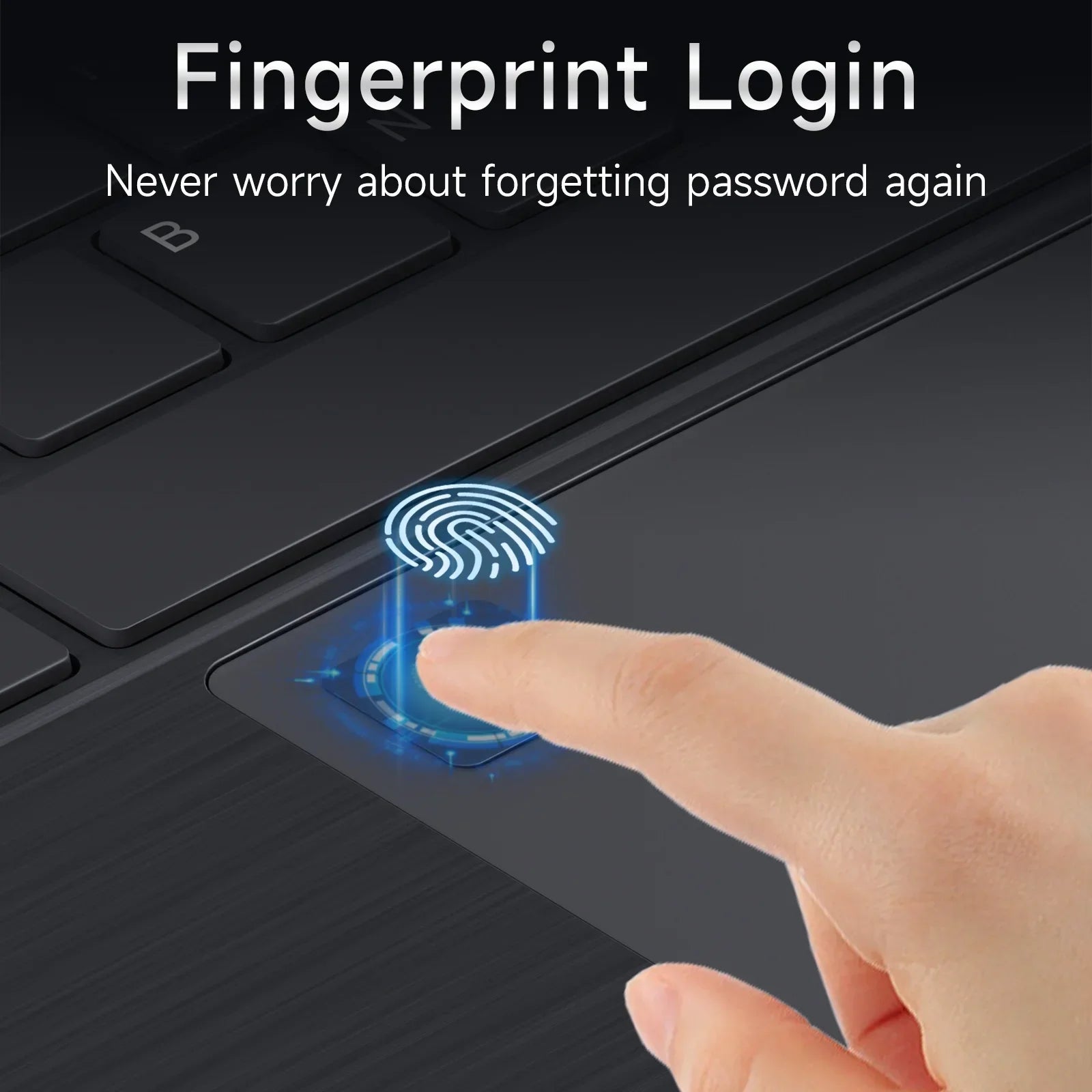 PC Portable 15.6" Intel N95 - 32GB RAM, 2TB SSD, Windows 11, Rétroéclairé, Empreinte Digitale