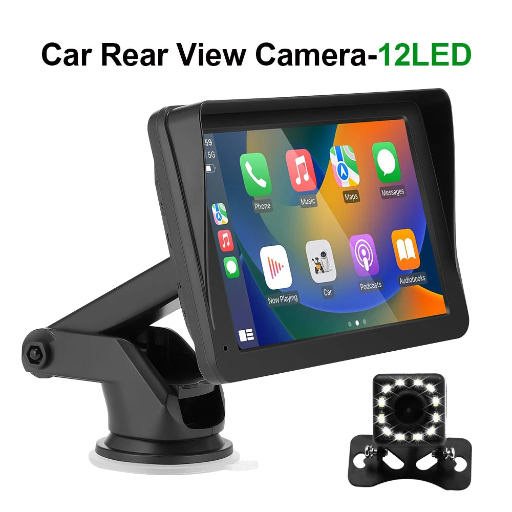 Autoradio Portable 7" Tactile CarPlay Android Auto - Bluetooth FM - Gearelec