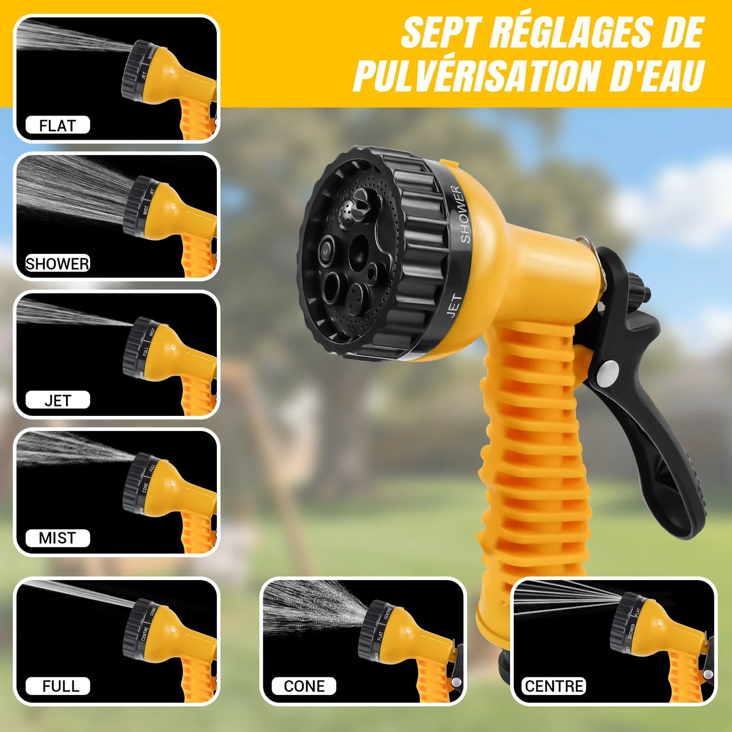 Dévidoir Tuyau d'Arrosage 2-en-1 Mural ou Sur Pied – 15M / 25M / 30M | Kit Complet
