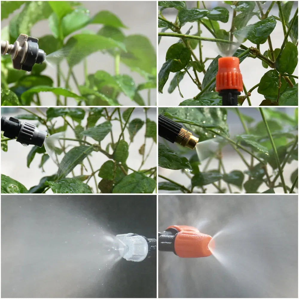 Kit de Brumisation et Irrigation par Aspersion – Tuyau PE 4/7mm, 5m à 20m, Arrosage Automatique Jardin