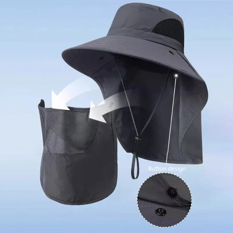Chapeau Bob Anti-UV Outdoor | Protection Solaire Homme Femme - Pêche, Randonnée, Camping