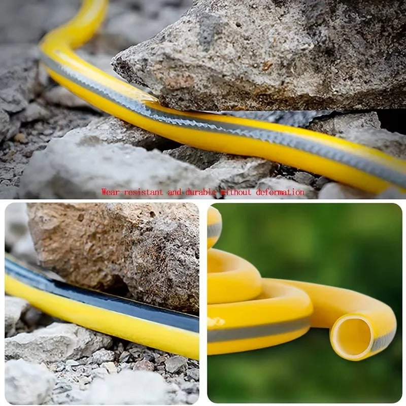 Tuyau d’Arrosage en Caoutchouc Robuste — Anti-éraflures, Étanche, Toutes Saisons (5m à 30m)