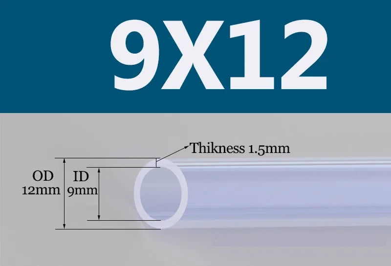 Tuyau Silicone Alimentaire Transparent | Flexible Non Toxique 2 à 18mm - 1m ou 5m