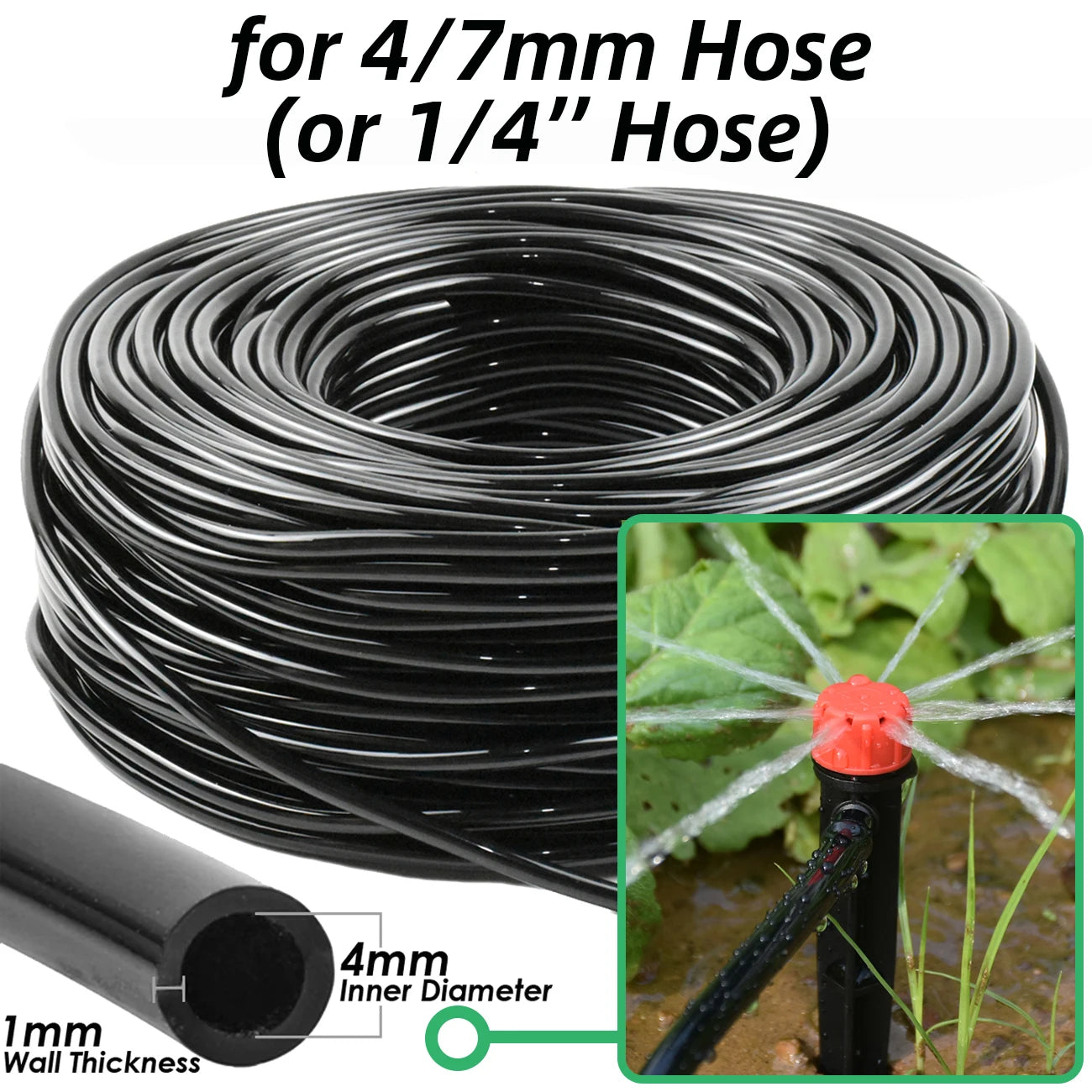 KESLA 5M-50M Automatic Watering Drip Irrigation System Garden Hose DIY Micro Drip Watering Kits w/ Adjustable Sprinkler Dripper