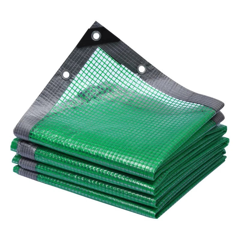 Bâche transparente imperméable PE 180g/m² – Balcon, Serre, Jardin, Camping | 2 couleurs