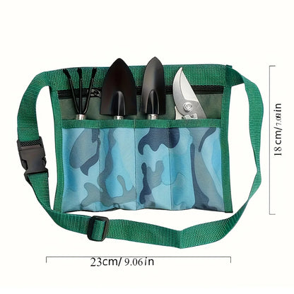 Kit d'Outils de Jardinage 4 Pièces – Pelles, Râteau, Cisaille + Sac de Rangement
