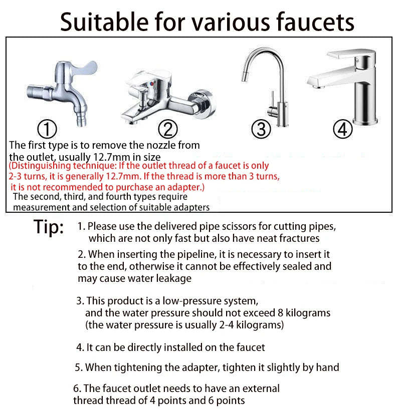 Kit d'Irrigation Automatique 5-20M - Arroseur Rotatif Buse Cuivre Jardin Balcon