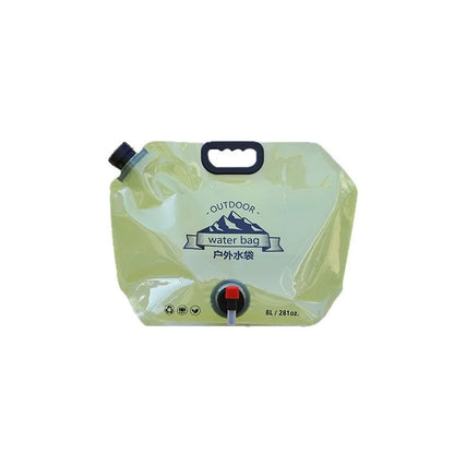 Sac de Stockage d'Eau Pliable avec Robinet – Camping & Randonnée (3L / 5L / 8L)