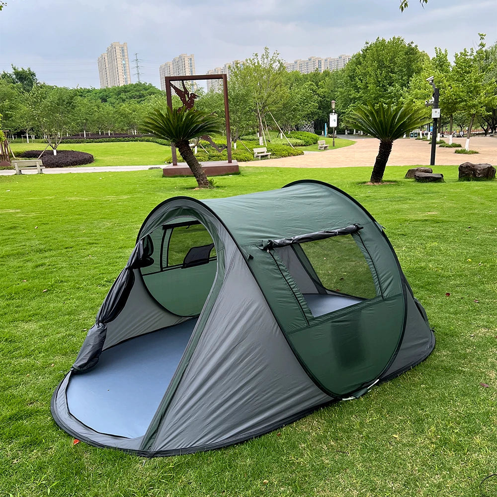 Camping en tente automatique pop-up 5-8 personnes - Ouverture instantanée 280x210cm
