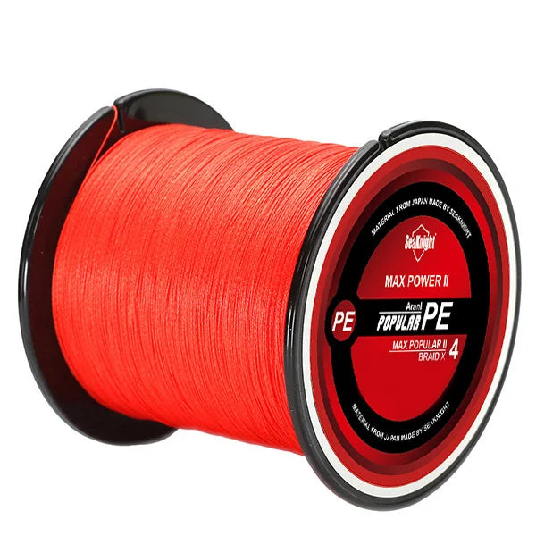 Tresse Pêche SeaKnight TriPoseidon 4 Brins 300m PE 8-60LB Multifilament Carpe Carnassier