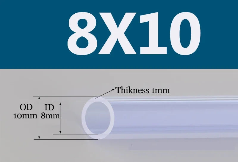 Tuyau Silicone Alimentaire Transparent | Flexible Non Toxique 2 à 18mm - 1m ou 5m