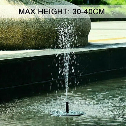 Fontaine Solaire Flottante 13/16/18cm – Pompe pour Bassin, Bain d'Oiseaux & Jardin