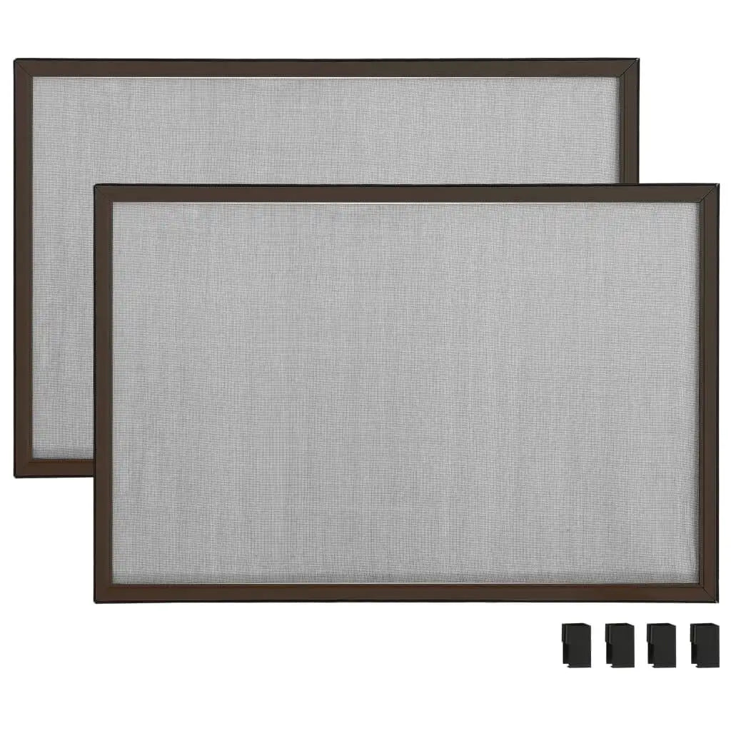 Moustiquaire Extensible pour Fenêtre vidaXL – Cadre Aluminium, (75-143)x50 cm, Sans Perçage